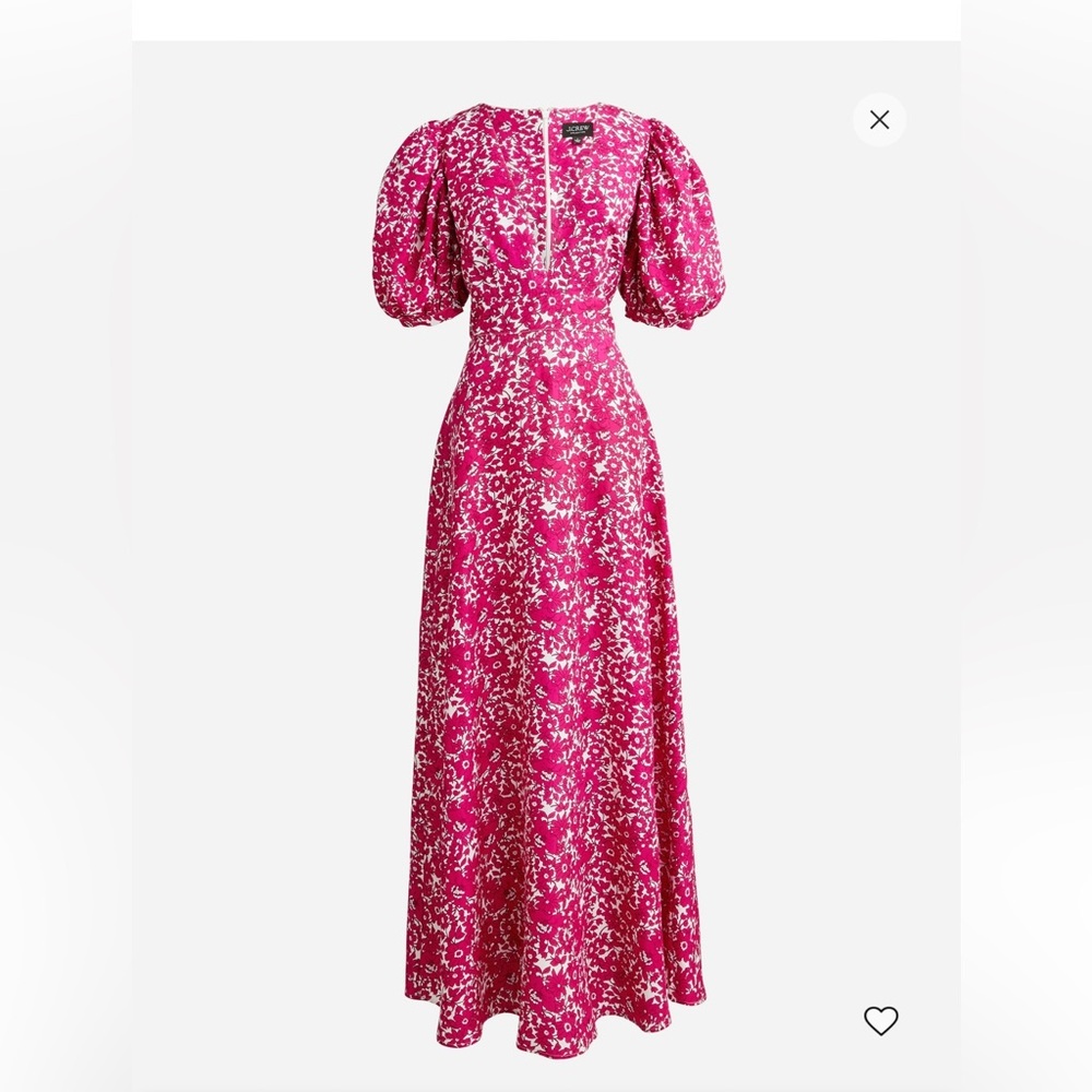 J Crew Collection Floral Pink Maxi Dress